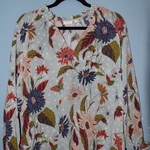 Spartina 449 Floral Slate Blouse